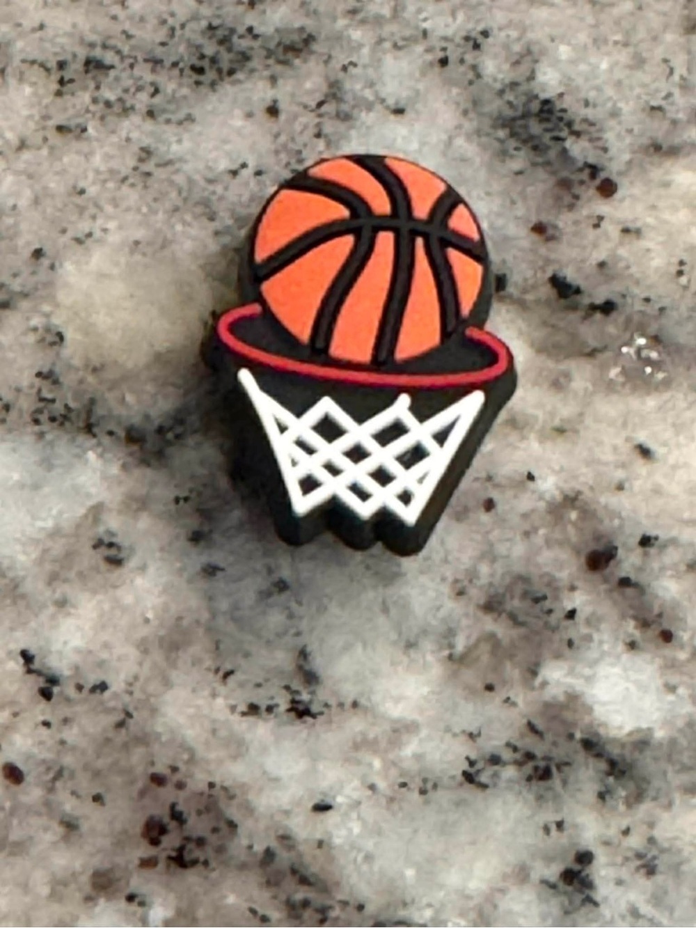 CROCS Basketball Hoop Jibbitz Charm in Orange, Black, White
